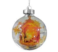 Decoraciones de Belén - ABS | Accesorios Religiosos Bola 3D | Cristianos para Navidad | Ideas de Regalos para Adultos, Familiares, Amigos, árbol, Coche, cumpleaños, de Halloween, Uso