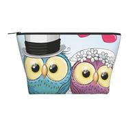 Decoraciones De Boda Búhos Graciosos, Bolsa de artículos de tocador Bolsa de Maquillaje Bolsa de cosméticos Bolsa de artículos de tocador de Viaje portátil