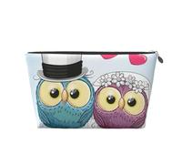 Decoraciones De Boda Búhos Graciosos, Bolsa de artículos de tocador Bolsa de Maquillaje Bolsa de cosméticos Bolsa de artículos de tocador de Viaje portátil