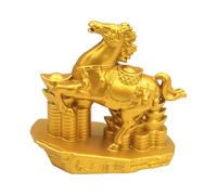 Decoraciones De Caballos - Pequeñas Figuras De Riqueza, Metal Dorado Draft Grill, Escultura De Caballos, Oficina De Colección, Estante De Chimenea, Biblioteca De Mesa, Pantalla De Coche