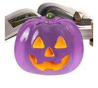 Decoraciones de calabaza, figuras luminosas, 0,79 x 0 x 79 x 0,63 pulgadas, diseño de resina pequeña, decoración fina para , decoración, jardín, vacaciones, Atmosphere y Halloween