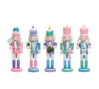 Decoraciones de Cascanueces navideñas, 5 Piezas de decoración de - Piezas maestras de Cascanueces - para casa, salón, Biblioteca, vestíbulo de Entrada, Capa de Chimenea