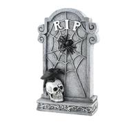 Decoraciones de cementerio genéricas para Halloween - Decoraciones de halloween tumbas al aire libre - Estelas miniaturas aterradoras decorativas para jardín al aire libre fiesta valla cementerio