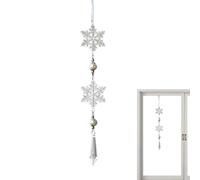 Decoraciones de copos de nieve | Colgante de copos de nieve acrílico bidimensional - Decoración navideña | Para uso en fiestas de invierno, en interiores, días festivos, en techos, en oficinas, en el