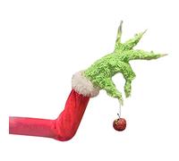 Decoraciones De Cuerpo De Grinch LadróN De Navidad Juegos De áRbol De Adorno De Brazo Y Cabeza Brazo De Felpa De Arpillera De Grinch para Interiores para Chimenea Puerta Ventana Decoracion Navidad