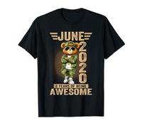 Decoraciones de cumpleaños del 6 de Junio para Hombre, 6 años 2020, 6º Oso de Peluche Camiseta