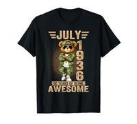 Decoraciones de cumpleaños del 90 de Julio para Hombre, 90 años, 1936, 90 Camiseta
