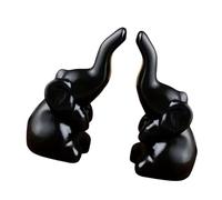 Decoraciones de elefantes, estatuas de elefante que traen buena suerte para la decoración del hogar, figuras de elefante de resina para estanterías, centros de mesa, figuras coleccionables