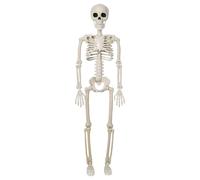 Decoraciones de esqueleto de Halloween,decoraciones de Halloween de esqueletos,Esqueleto articulado móvil realista, esqueleto humano de pie | Decoración de Halloween espeluznante, accesorios esqueleto