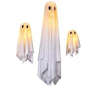 Decoraciones de Fantasmas Iluminados 3 Piezas de LED Flotantes con Control