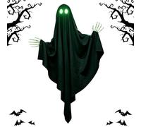 Decoraciones de fantasmas para decoración de jardín de Halloween al aire libre con ojos luminosos