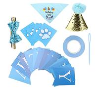 Decoraciones de Fiesta de cumpleaños para Perros Juego de Bufanda de Buff Bow Tie Ribbon para Celebraciones de Cachorros