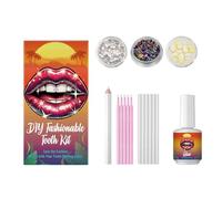 Decoraciones de fiesta de dientes, encantadoras joyas de dientes, 70 g, estilos de artificial de dientes para mujeres, novia, madre y esposa, 2.55 x 1.37 x 4.05 pulgadas