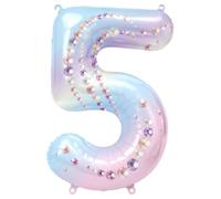 Decoraciones de fiesta iridiscentes, globos iridiscentes de 40 pulgadas para cumpleaños de niña o mujer, globo holográfico grande de aluminio para decoración de perlas, suministros de decoración de