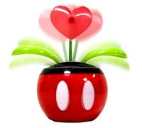 Decoraciones de flores del tablero - Figuras de baile de energía solar, coloridos juguetes de bobble automático con movimiento soleado | Accesorios interiores del coche, adornos de oficina m