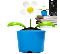 Decoraciones de flores del tablero - Figuras de baile de energía solar, coloridos juguetes de bobble automático con movimiento soleado | Accesorios interiores del coche, adornos de oficina m
