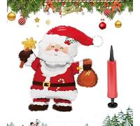 Decoraciones De Globos Navideños,Decoración de Árbol de Navidad con Reno y Santa | Globo Inflable de Pie para Fiestas,Para Fiestas, Año Nuevo, Invierno, Vacaciones Festivas Y Cumpleaños