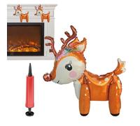 Decoraciones De Globos Navideños - Manualidades Decorativas Con Árbol, Reno Y Papa Noel,Globos Inflables Novedosos De Pie - Para Fiestas, Cumpleaños, Año Nuevo, Invierno Y Celebraciones De Vacaciones