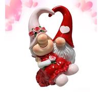 Decoraciones de gnomos - Escultura de enano de resina hecha a mano, estatuas de gnomos pequeños para el día de San Valentín | para dormitorio, estante, mesa, estudio, guardería, mesita de noche