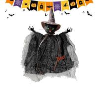 Decoraciones de Halloween - 9.06 x 7.87 pulgadas colgantes de Halloween | patio, puerta, ventana, árbol, porche, hogar, césped, pared, decoración de casa embrujada