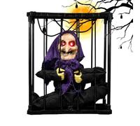 Decoraciones De Halloween Animadas Al Aire Libre De Miedo Ojos Y Efectos | Decoración activada por movimiento y sonido para porche, salón, patio, jardín, escaparate