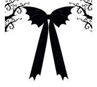 Decoraciones de Halloween Black Bow Gothic Dark Spooky Scary Holiday Props