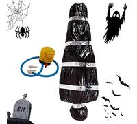 Decoraciones de Halloween de cadáver - Decoraciones de Halloween al aire libre Falso cadáver en una bolsa | Suministros de fiesta de Halloween espeluznantes accesorios de decoración del hogar