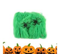 Decoraciones de Halloween de telaraña, telarañas de Halloween | Tejas decorativas de miedo realistas - Accesorios multifuncionales para festivales, buenas telarañas adhesivas para interiores y