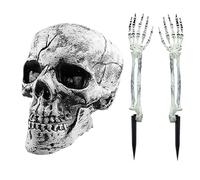 Decoraciones de Halloween espeluznantes | Accesorio De Realista Y Flexible | Decoraciones De Jardín Para Manos Esqueléticas Halloween | Para Jardín Al Aire Libre Cementerio Casa Embrujada