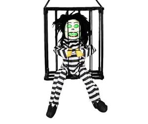 Decoraciones de halloween genérico de prisionero hablando espeluznante | Accesorio de decoración de halloween | Decoración de aullantes, Juguetes espeluznantes con detector de movimiento, decoraciones