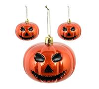 Decoraciones de Halloween para árbol pequeño - Bolas decorativas de Halloween,Colgantes de sonrisa espeluznante para puertas manijas jardín ramas pared chimenea