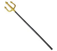 Decoraciones de Halloween, Tenedor del Diablo Tridente del Diablo de 48, 4 Pulgadas para Accesorios de Disfraces de Halloween Disfraz de Horca con Lanza de Tridente de Poste Desmontable de 3 Secciones