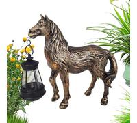 Decoraciones de jardín con energía solar: luces de patio multifunción, lindas linternas solares, estatuas de animales | Esculturas de jardín impermeables con iluminación solar para balcones, jardines