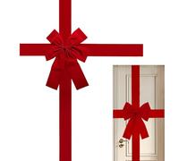Decoraciones de Lazos navideños: Acentos de Cinta, de Armario de Vacaciones, Festivos para Puertas | presentación Brillante y estacional Que Aumenta la atmósfera Alegre, más