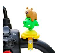Decoraciones de manillar de motocicletas, decoración del manillar de bicicleta | Spring Swing Capybara para moto - Lindos accesorios de decoración del manillar, figura de capibara para bicicletas para