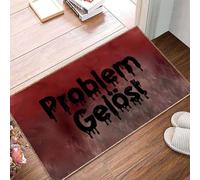 Decoraciones de mesa de Halloween 【Decoración】 Alfombrillas de Halloween geniales que hacen que tu hogar tenga miedo a las alturas3 decoración de esqueleto (A, 60 x 40 cm)