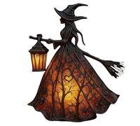 Decoraciones de mesa de Halloween, lámpara de Halloween, lámpara gótica de estatua de bruja, decoración de bruja de resina para centros de mesa de sala de estar, 7, 1x6, 3x4, 5 pulgadas, gótico