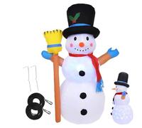 Decoraciones De Muñeco De Nieve Inflable,1,2 M con Luz LED,Decoración Al Aire Libre Inflable Muñeco De Nieve De Navidad - para Jardín Césped Patio Parque Callejón Porche Balcón Escuela Evento