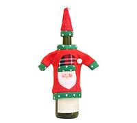Decoraciones de Navidad, fundas para botellas de vino tinto con sombrero para fiesta, Año Nuevo 2023, cena, fiesta, regalo, champán, Navidad, botella de vino