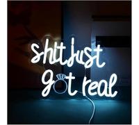 Decoraciones de neón para interiores Letra de neón con interruptor atenuación para lámparas neón/lámparas palabras humorísticas La verdad se revela