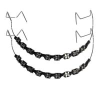 Decoraciones de ortodoncia de metal con tirantes, 10 tipos de decoraciones dentales para moda y diversión, ideales para usuarios de aparatos ortopédicos, ganchos de metal con ligaduras de ortodonc
