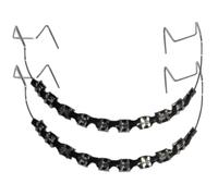 Decoraciones de ortodoncia de metal con tirantes, 10 tipos de decoraciones dentales para moda y diversión, ideales para usuarios de aparatos ortopédicos, ganchos de metal con ligaduras de ortodonc