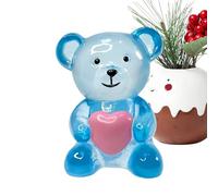 Decoraciones de Oso para el hogar, Estatua Animal con corazón, de Oficina Lindo en Forma de Oso - para casa, Oficina, estantería, Sala de Estar, Dormitorio Interior al Aire Libre