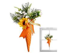 Decoraciones de Pascua para árboles, ramo de zanahoria para decoración de primavera, mini ramo de decoraciones - para exterior, casa, aula, oficina, fiesta, puerta de entrada, ventana, pared