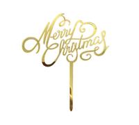 Decoraciones de Pastel de Navidad Reutilizables Acrílico | Decoraciones para tartas navideñas para fiestas de invierno, cumpleaños, boda, postre, aperitivo, frutas