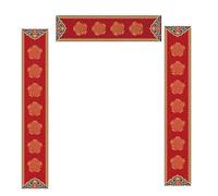 decoraciones de primavera, Chinese New Year Blank Couplets Xuan Paper 2 Pcs Multicolor Multiple Sizes(E,23 * 138cm)