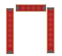 decoraciones de primavera, Chinese New Year Blank Couplets Xuan Paper 2 Pcs Multicolor Multiple Sizes(C,32 * 180cm)