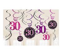 Decoraciones de remolino Amscan 9900597 por celebración de 30 años