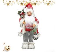 Decoraciones De Santa Claus | 46 Cm Papá Noel Llevando Una Linterna Decoración Del | Ornamento Estacional De Interior - Para Mesa De Comedor Estante De Ventana Abrigo Interior