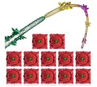 Decoraciones de techo de Navidad, 12 guirnaldas de papel de aluminio de Navidad, decoraciones colgantes festivas, coloridas guirnaldas de techo colgantes de remolino de Navidad, guirnaldas de aluminio